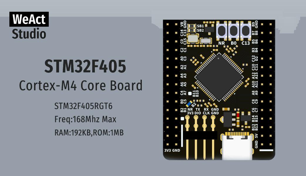 WeAct Studio STM32F405 Core Board!